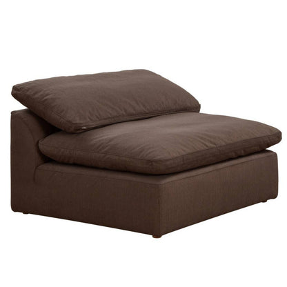 Sunset Trading Cloud Puff 4 Piece 132" Wide Slipcovered Modular Sectional Sofa - SU-1458-88-1C-2A-1O
