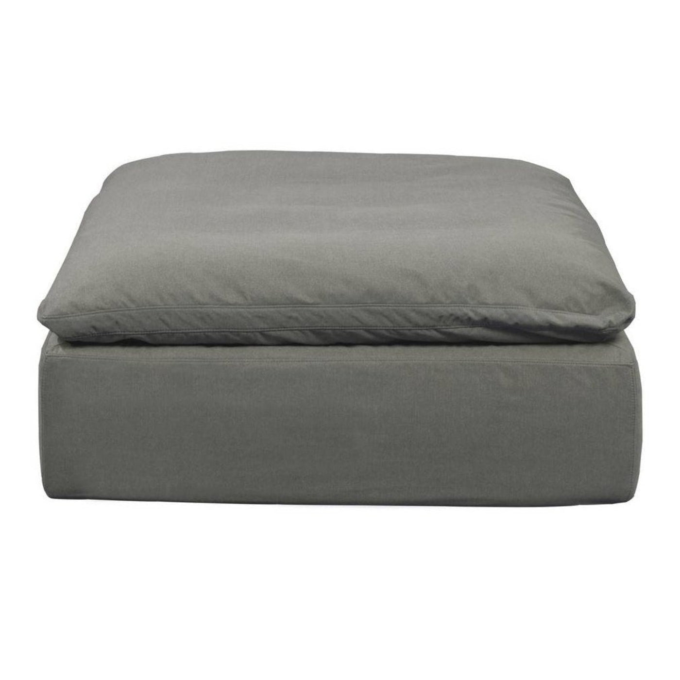 Sunset Trading Cloud Puff 4 Piece 132" Wide Slipcovered Modular Sectional Sofa with Ottoman - SU-1458-94-1C-2A-1O