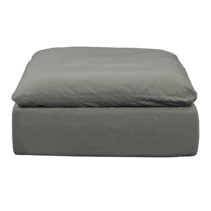 Sunset Trading Cloud Puff 4 Piece 132" Wide Slipcovered Modular Sectional Sofa with Ottoman - SU-1458-94-1C-2A-1O