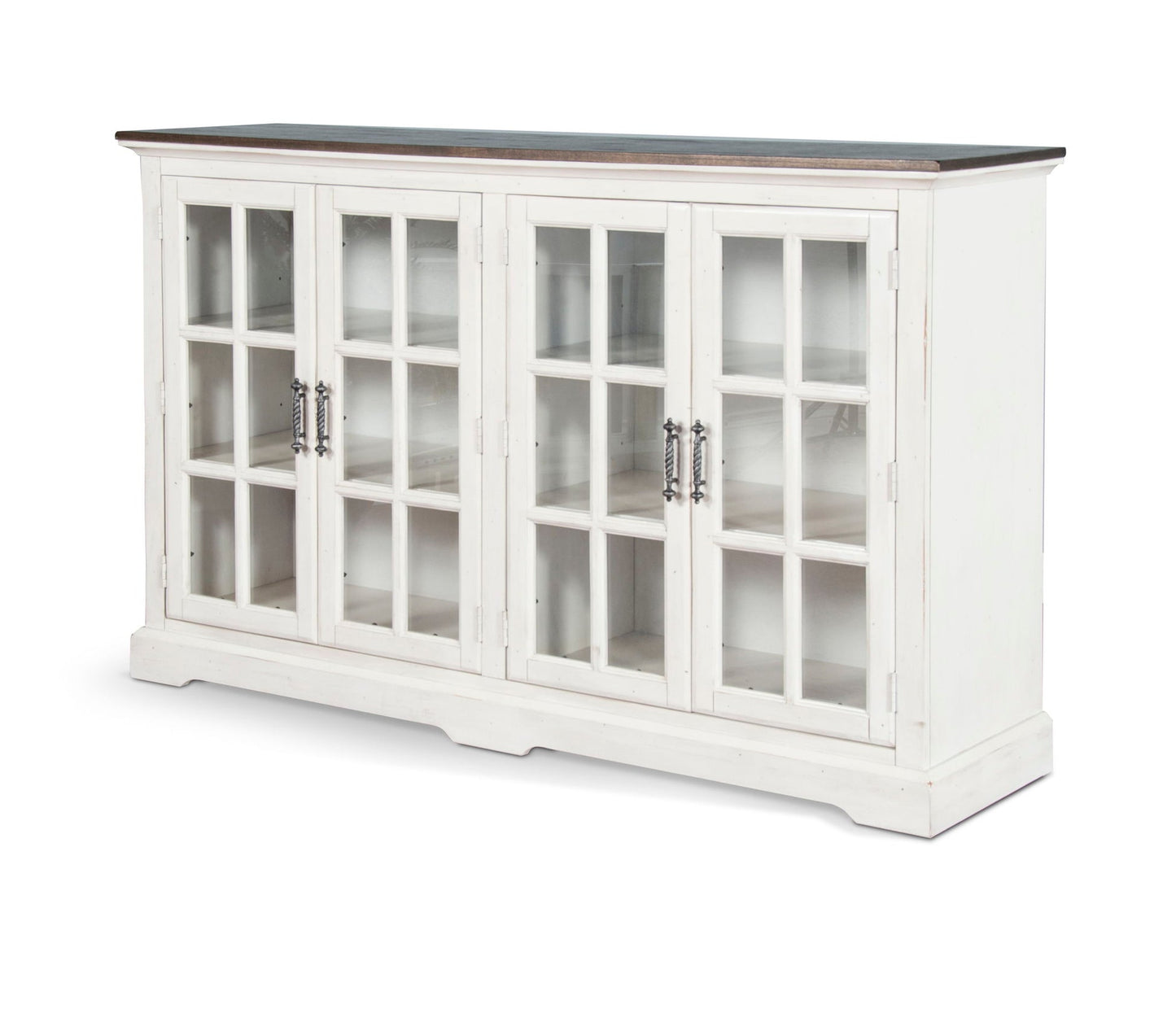 Sunny Designs Carriage House - Server - Cottage White / Europen Dark - 1973EC