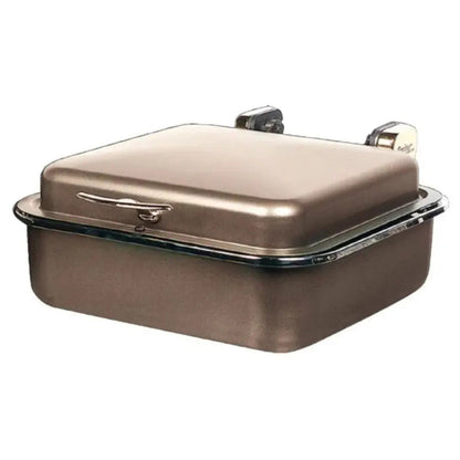 Spring USA 2384-567 Bronze Seasons Induction Buffet Server with Chrome Accents - SP2384567