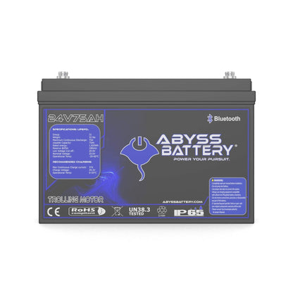 Abyss Battery 24V 75Ah Lithium Trolling Motor Battery - AB-24V75-BT