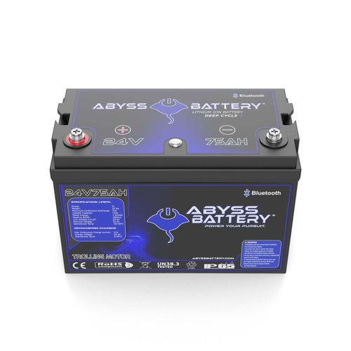 Abyss Battery 24V 75Ah Lithium Trolling Motor Battery - AB-24V75-BT