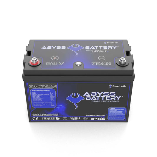 Abyss Battery 24V 75Ah Lithium Trolling Motor Battery - AB-24V75-BT