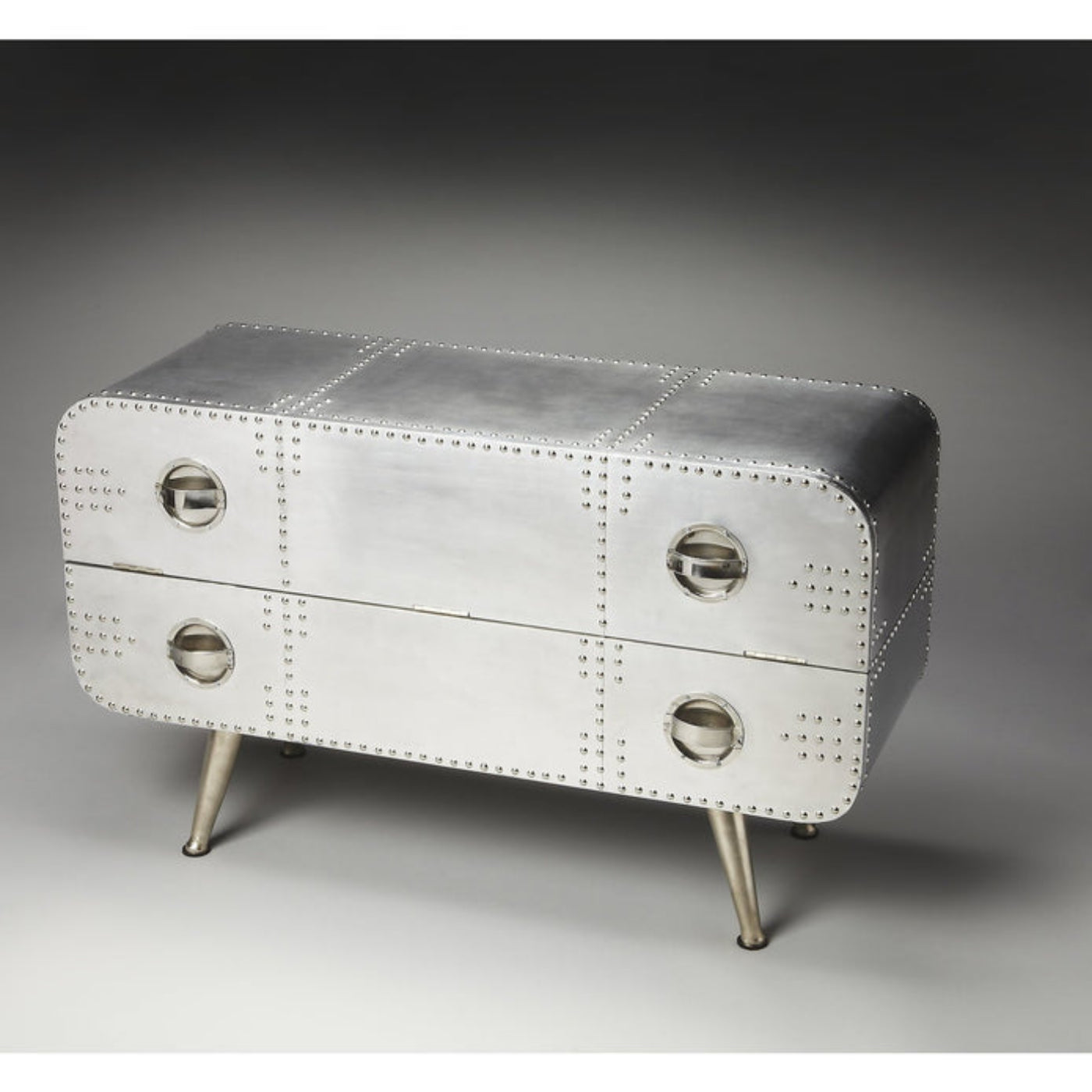 Butler Specialty Company Midway Aviator Console Chest, Silver  - 2554025