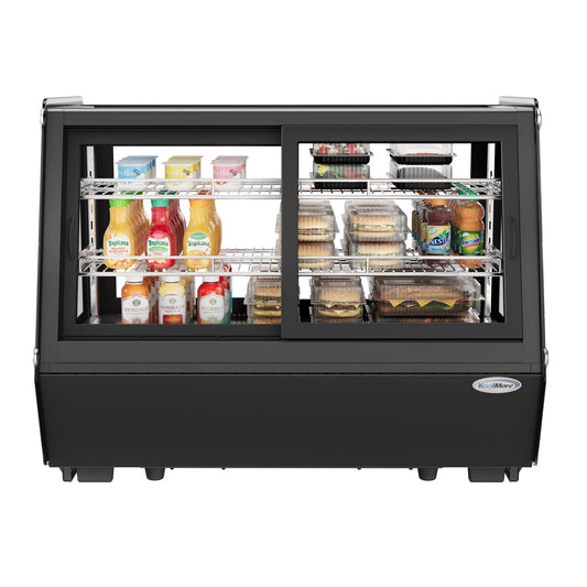 KOOLMORE CDC165BK 35 in. Self-Service Countertop Display Refrigerator in Black (CDC-165-BK)