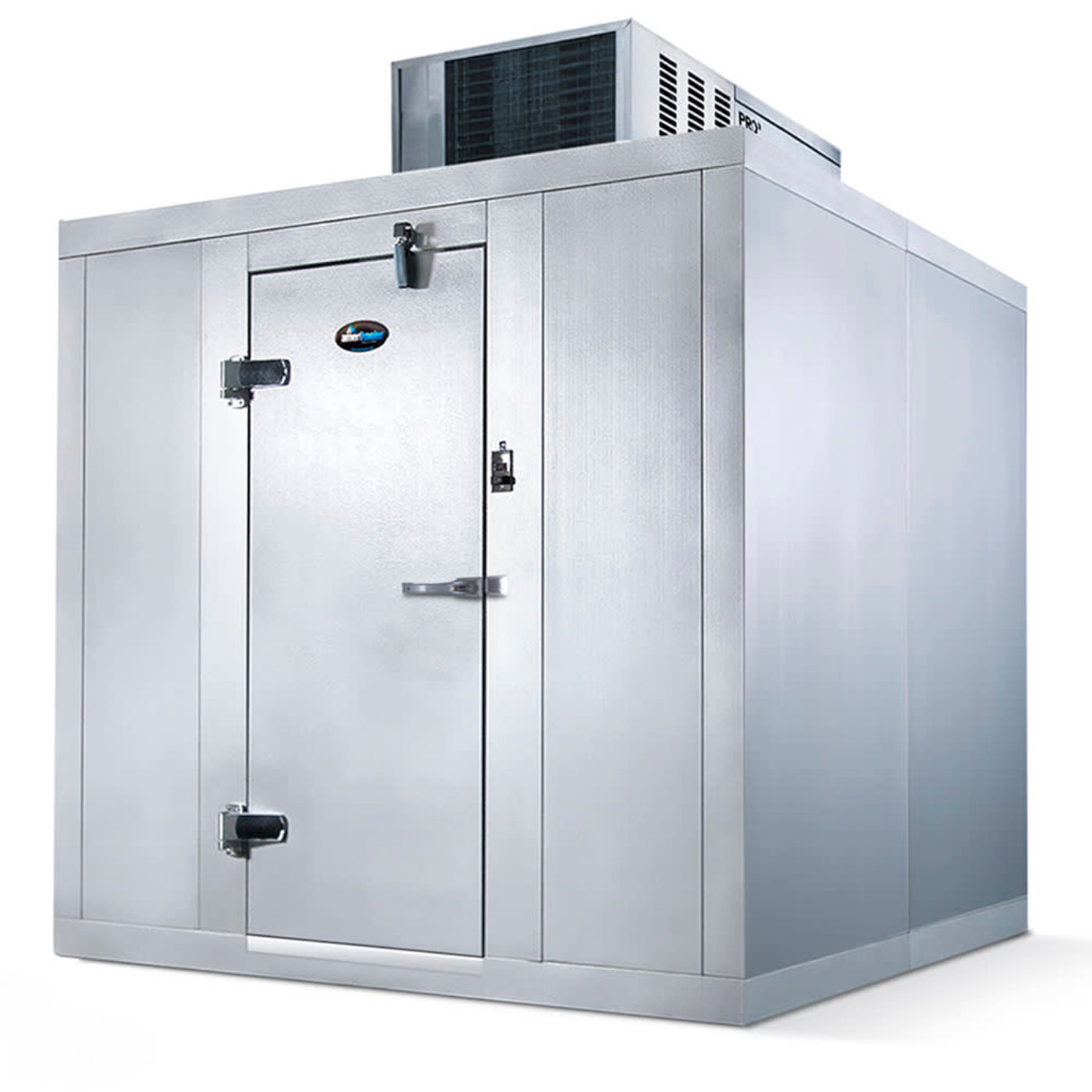 AmeriKooler QC08XX72**NBSC Indoor Walk-In Cooler 8' Wide (Door Side) 7'2-1/4"H W/O Floor - AKQC080872NBSC