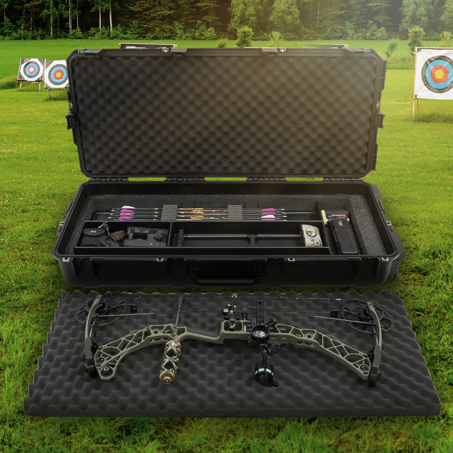 SKB Cases iSeries 3I-4217-USD Small Ultimate Waterproof Double Bow Case, Black - 259143