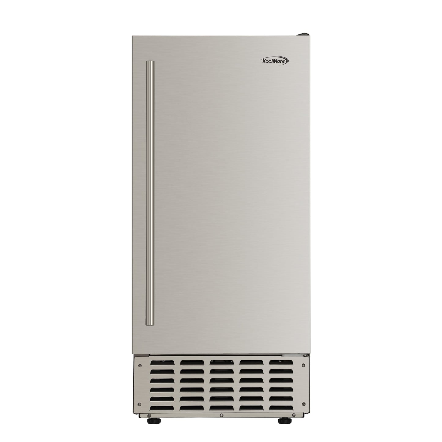 KOOLMORE KMBIM66NSS 15 in. Built-in Residential Pearl Ice Nugget Maker, 66lb /day with Drain Pump in Stainless-Steel (KM-BIM66-NSS)