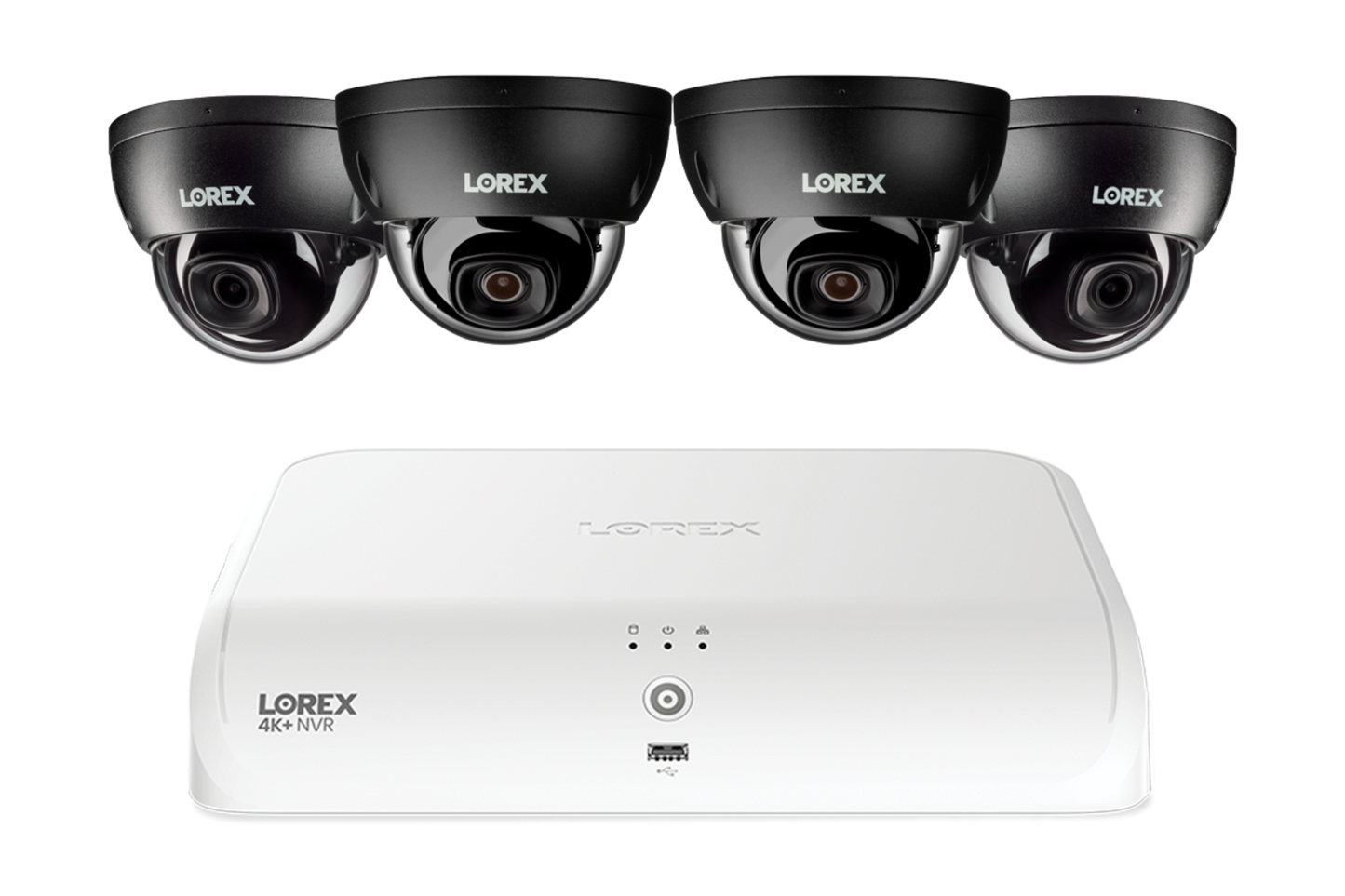 Lorex Fusion Series 4K+ 16 Channel (8 Wired + 8 Fusion Wi-Fi) 2TB Wired System with A10 Wired 4K IP Turret Cameras - N4K2-84BD-E851-2