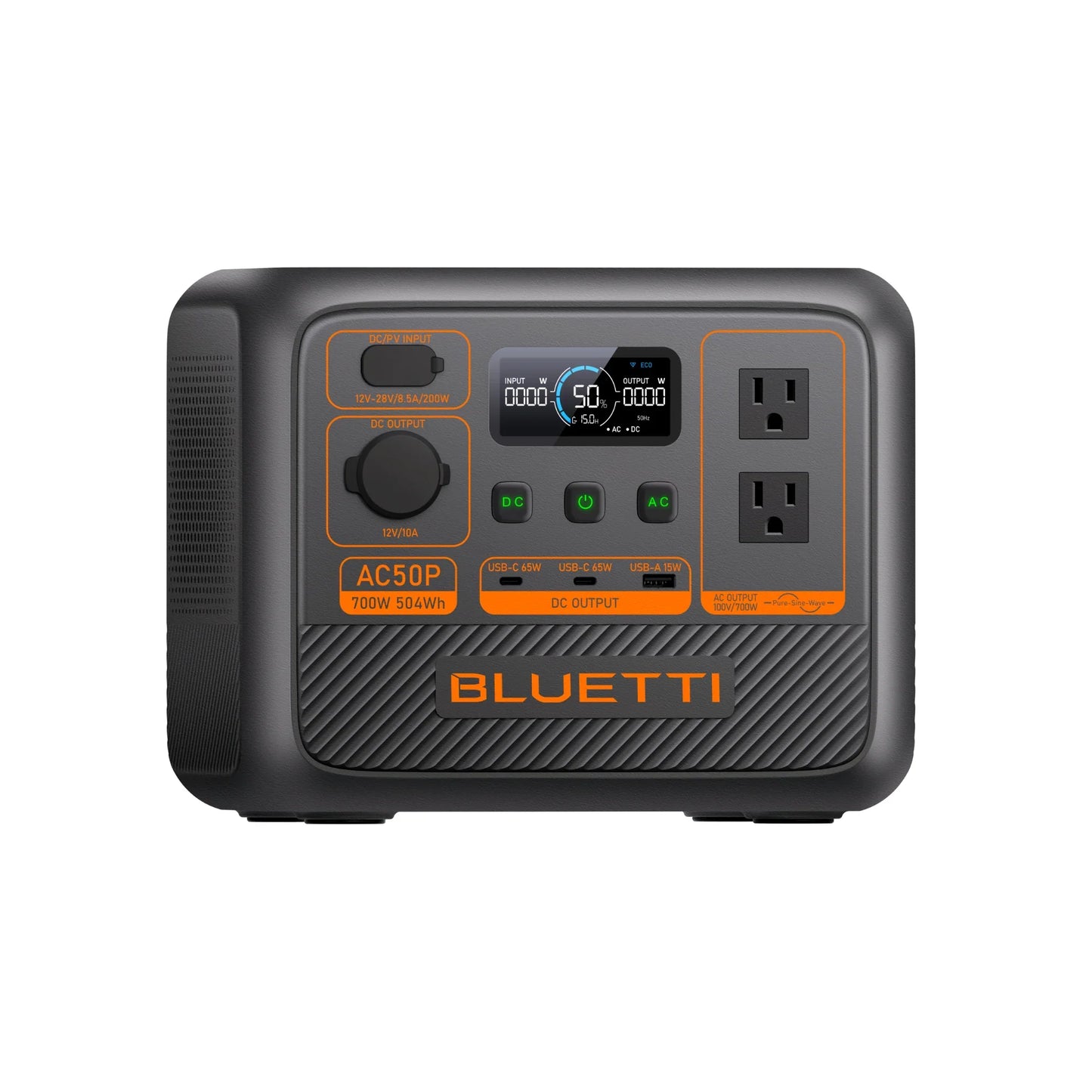 Aurora Generators AC50P Portable Power Station | 700W 504Wh - PowerGen USA - P-AC50P-US-GY-BL-010