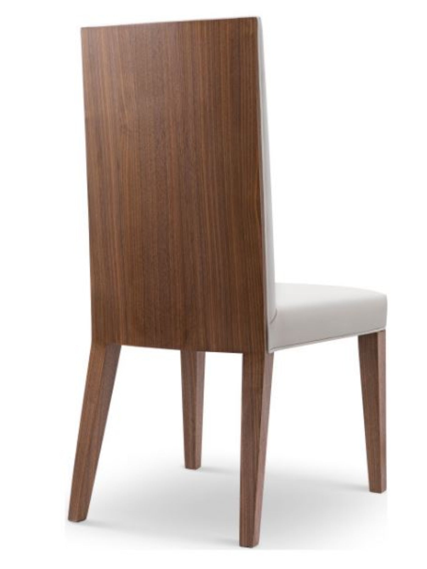 SHERES "Lauren" Dining Chair Walnut With Cream Leather - AD19-07C