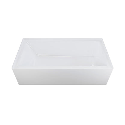 Swiss Madison Voltaire 72 x 32 Skirted Right Drain Soaking Alcove Bathtub in Glossy White, Drain Included - SM-AP0532GW