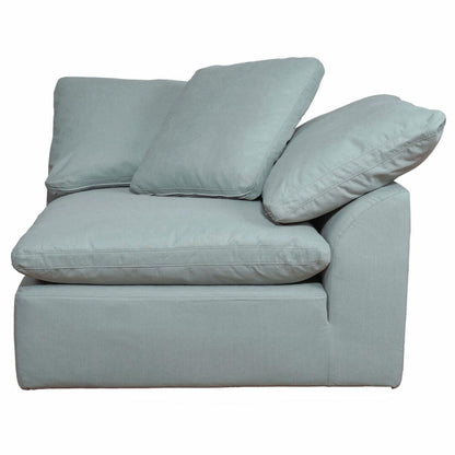 Sunset Trading Cloud Puff 3 Piece 88" Wide Slipcovered Modular Sectional Small L Shaped Sofa - SU-1458-43-3C