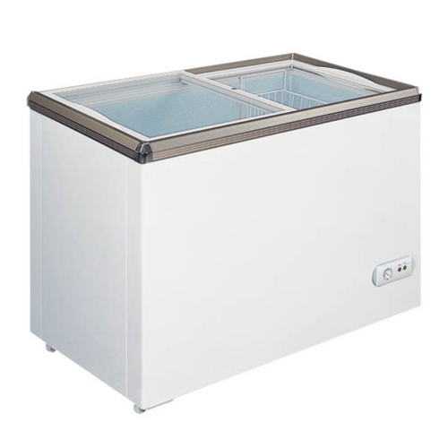 Chef AAA , Commercial 34" Glass Door Frozen Food or Ice Cream Chest Freezer Display 7.1cu.ft. - FR-CN-0200