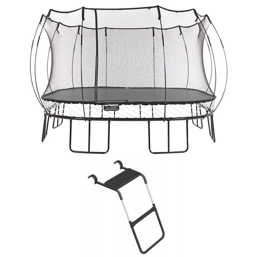 Springfree Trampoline Kids Square 13 Ft Trampoline & FlexrStep V2 Safety Ladder - 299875