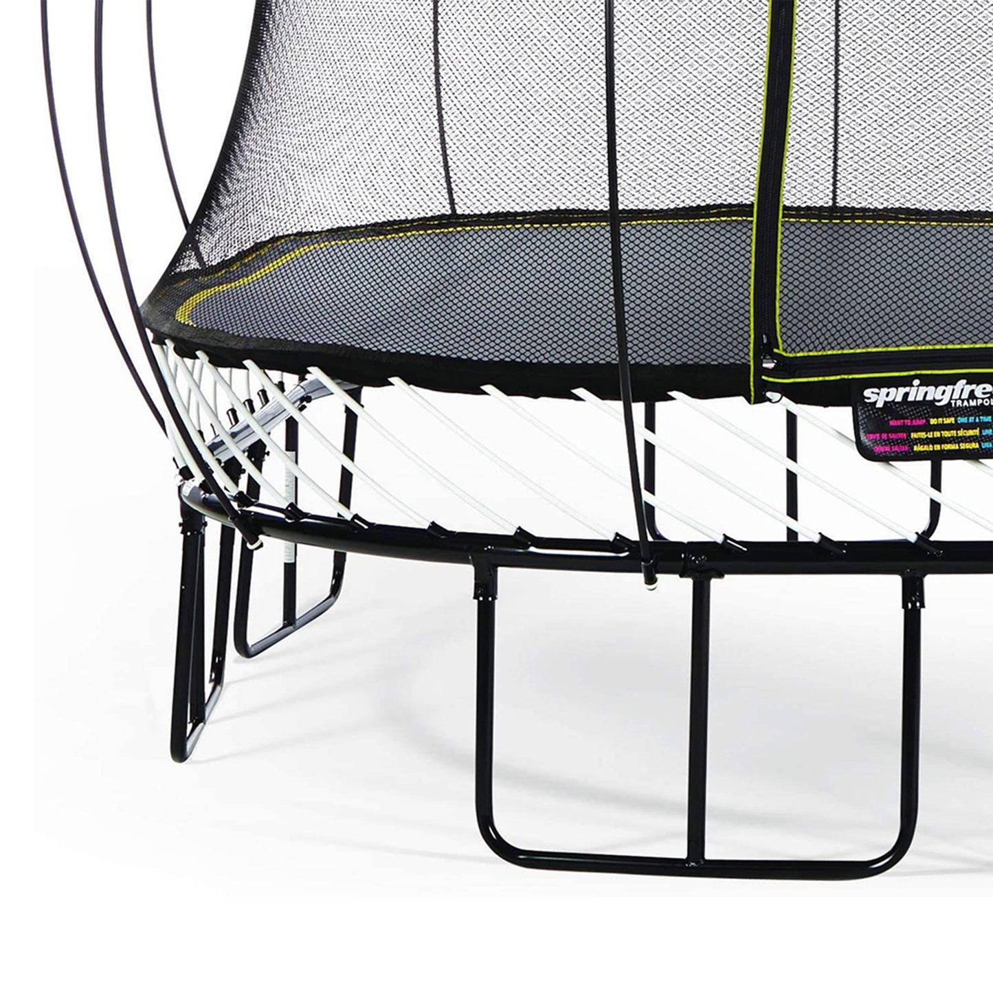 Springfree Trampoline Kids Square 13 Ft Trampoline & FlexrStep V2 Safety Ladder - 299875