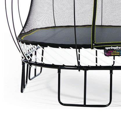 Springfree Trampoline Kids Square 13 Ft Trampoline & FlexrStep V2 Safety Ladder - 299875
