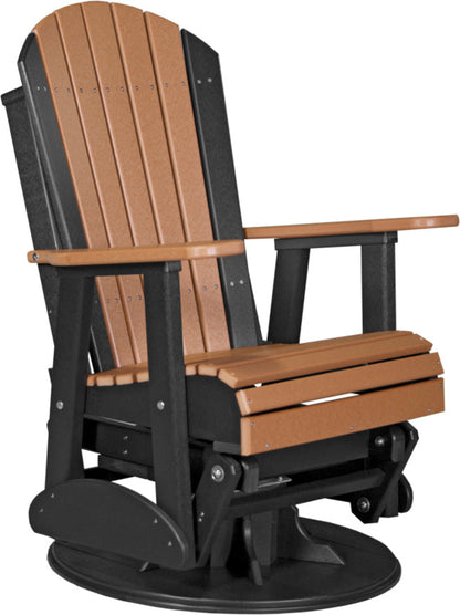 LuxCraft 2' Adirondack Swivel Glider - 2SAPGCHB