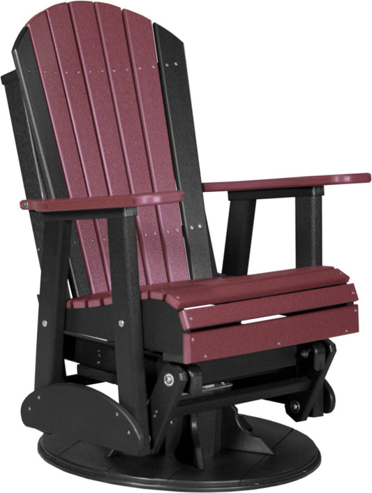 LuxCraft 2' Adirondack Swivel Glider - 2SAPGCHB