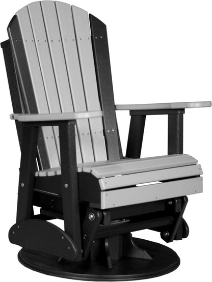 LuxCraft 2' Adirondack Swivel Glider - 2SAPGCHB