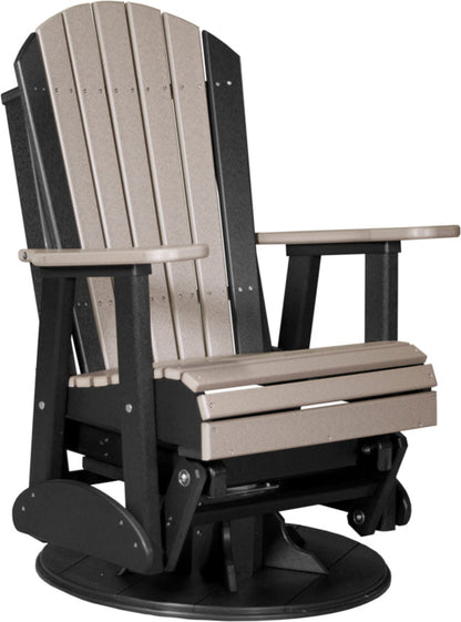 LuxCraft 2' Adirondack Swivel Glider - 2SAPGCHB