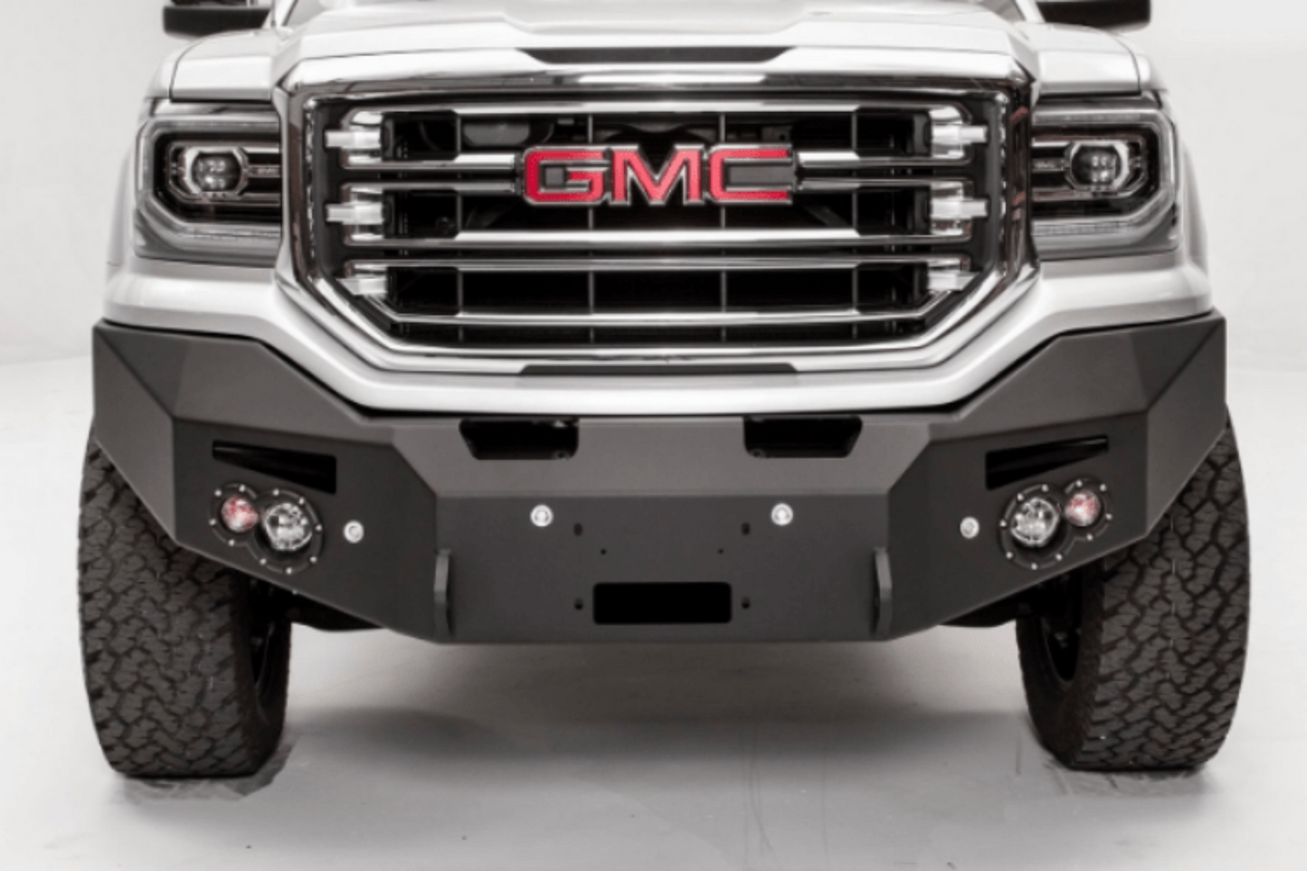 Fab Fours GS16-F3951-1 GMC Sierra 1500 2016-2018 Premium Front Bumper Sensor Winch Ready No Guard