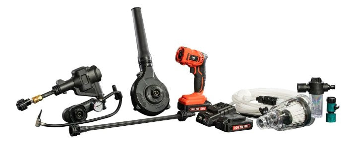DK2 CHPW102 4 in 1 Pressure Washer Blower Inflator Vacuum Cordless Tool Kit New