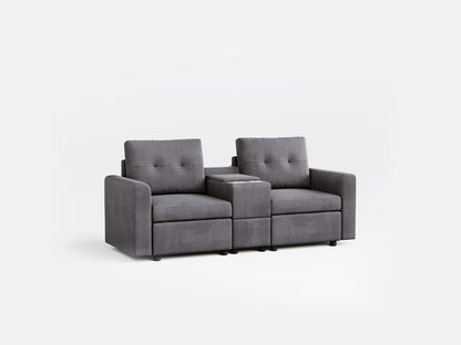 LINSY HOME RUBIK III 2 Seats with Console - US-LH-SPF-Sofa-S800-F-20101-0-00