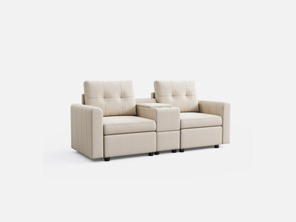 LINSY HOME RUBIK III 2 Seats with Console - US-LH-SPF-Sofa-S800-F-20101-0-00