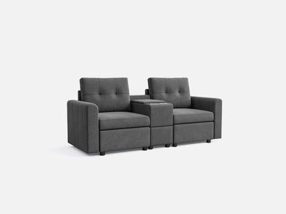 LINSY HOME RUBIK III 2 Seats with Console - US-LH-SPF-Sofa-S800-F-20101-0-00