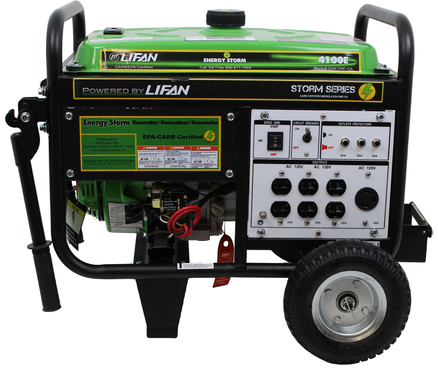 Lifan Energy Storm 3500W/4100W Electric Start Generator New - ES4100E