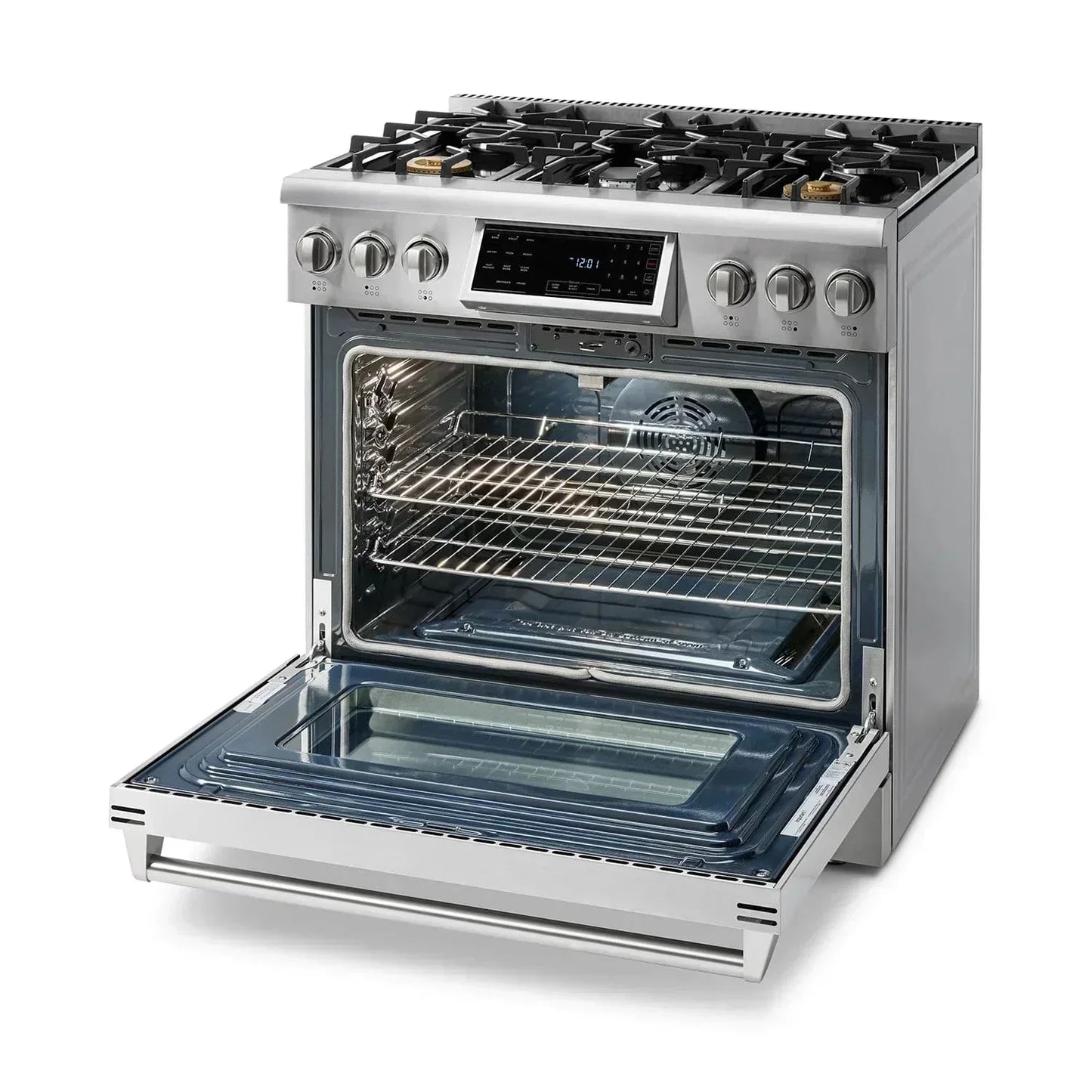 Thor Kitchen Appliance Package - 36 In. Gas Range, Range Hood, Refrigerator, Dishwasher, AP-TRG3601-W-2