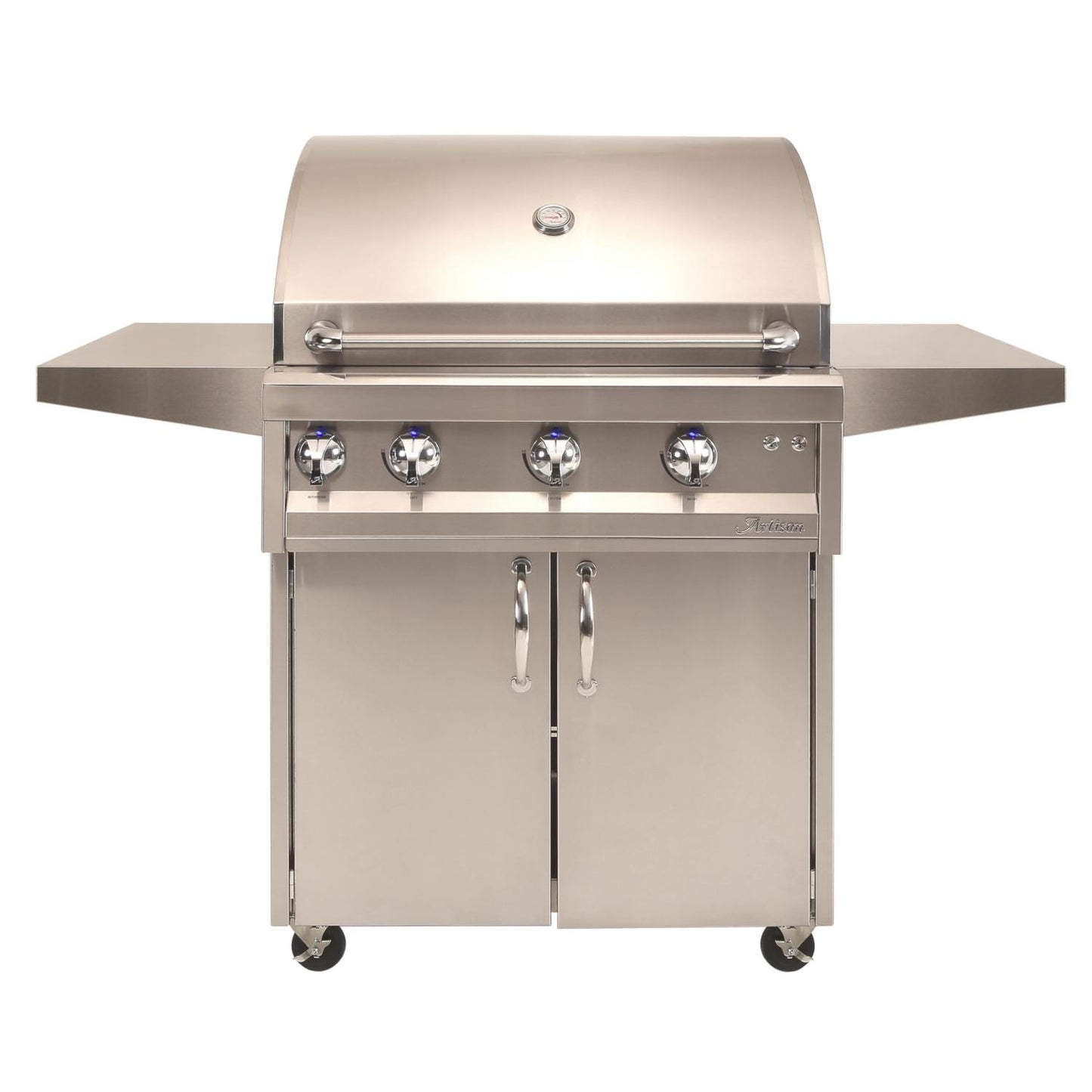 Artisan: Grills on Carts: 32" - 3 Burner Grill w/Cart, Rotisserie & Light - ARTP-32C-LP