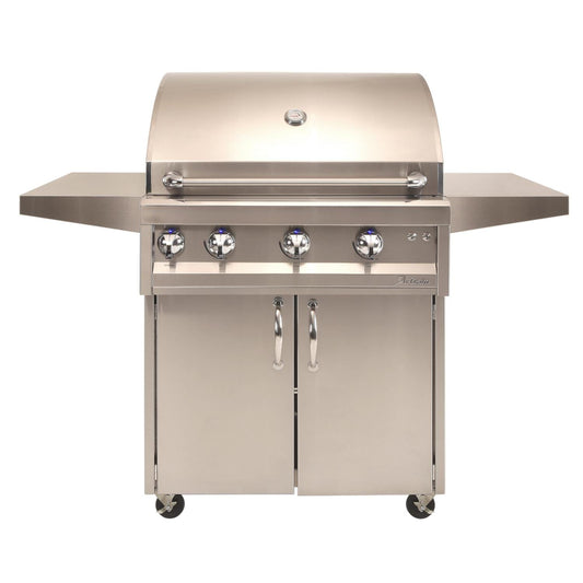 Artisan: Grills on Carts: 32" - 3 Burner Grill w/Cart, Rotisserie & Light - ARTP-32C-LP