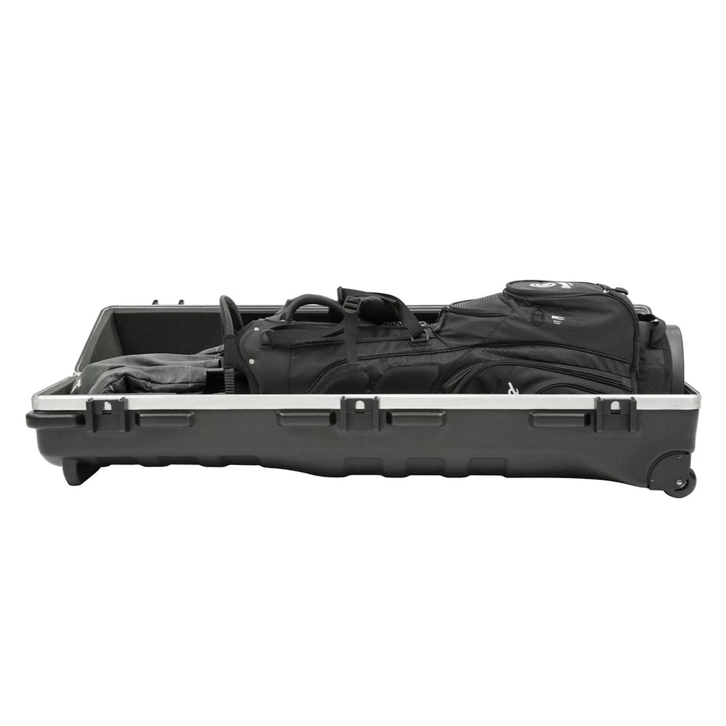 SKB Cases ATA Deluxe Hard Plastic Storage Wheeled Golf Bag Travel Case  - 174522