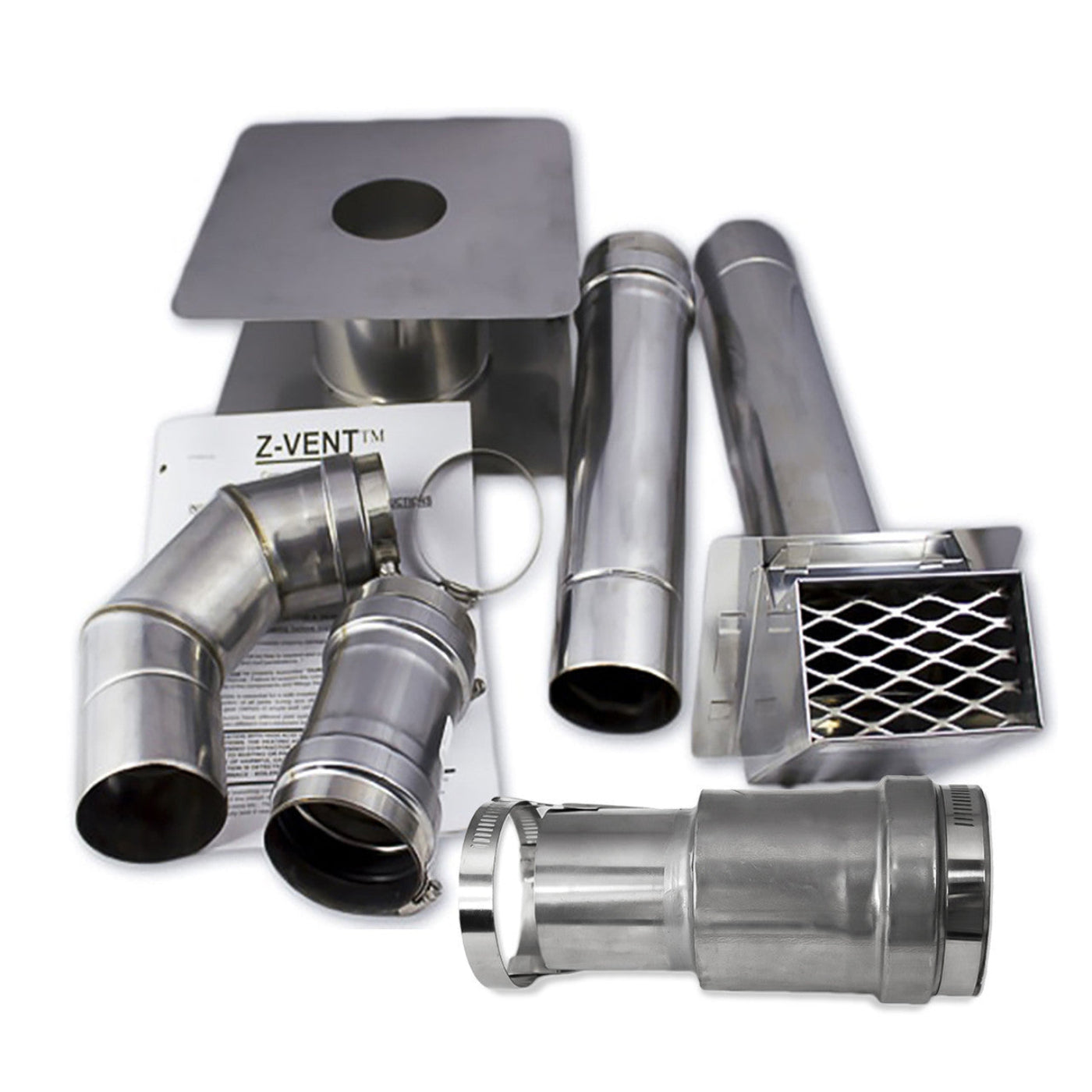 Eccotemp 3" Stainless Steel Horizontal Vent Kit - 1779686047033_299