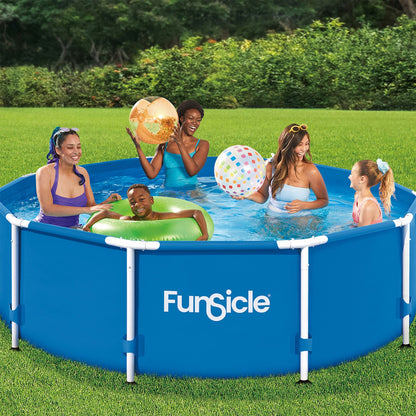 Marcy Funsicle 10' x 30" Outdoor Activity Round Frame Above Ground Swimming Pool Set - 308887