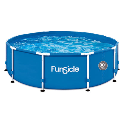 Marcy Funsicle 10' x 30" Outdoor Activity Round Frame Above Ground Swimming Pool Set - 308887