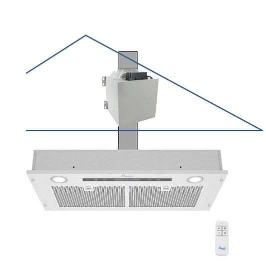 AWOCO  RH-IT08-R Ceiling Mount Range Hood Mesh Filters - Split Insert - 1000 CFM & 8" Vent - RH-IT08-R30-COLD-MESH