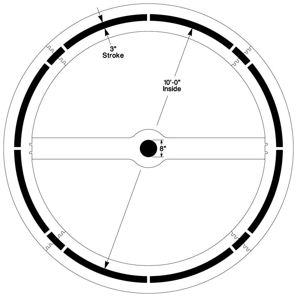 Newstripe Tetherball Playground Stencil