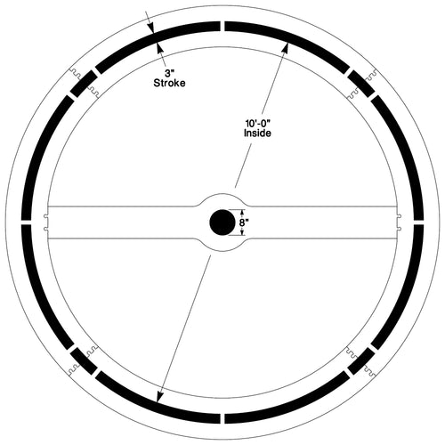 Newstripe Tetherball Playground Stencil