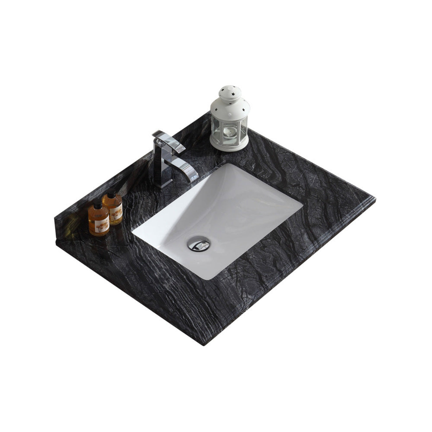 Laviva Black Wood Countertop - 313SQ1H-24-BW