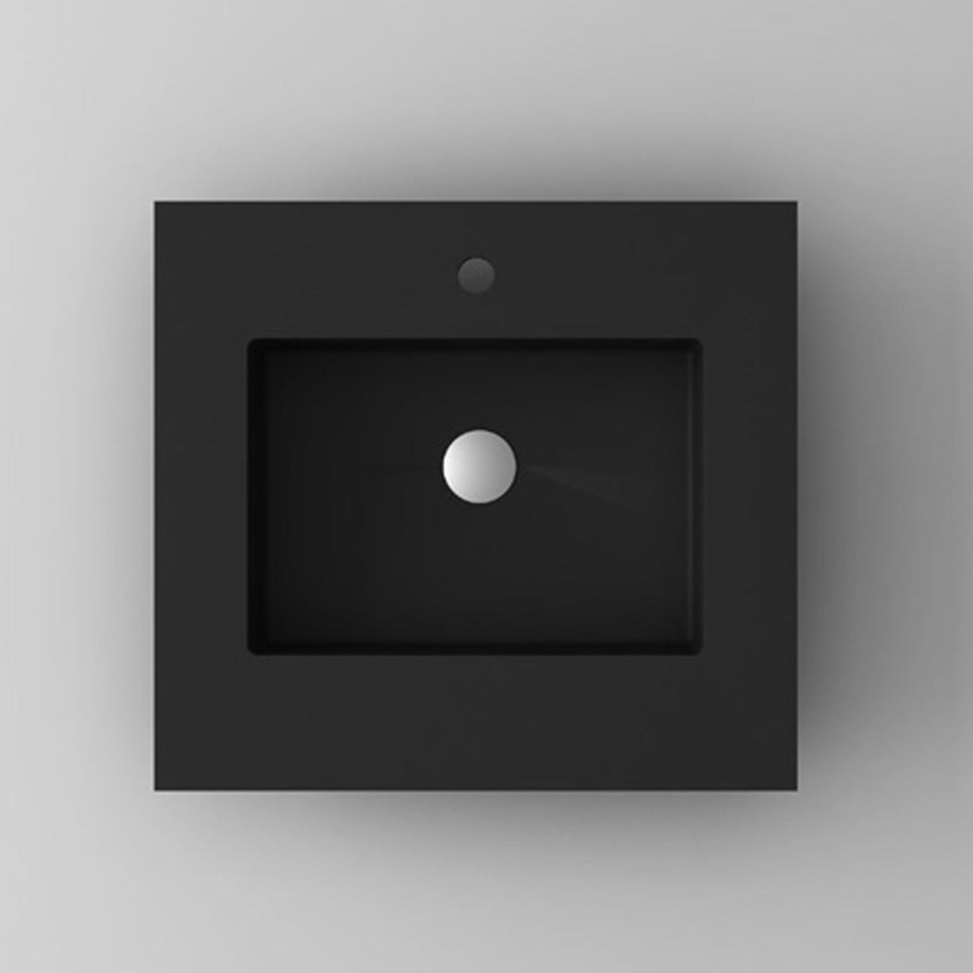 Laviva VIVA Stone Matte Black Countertop - 313SQ1HSS-24-MB