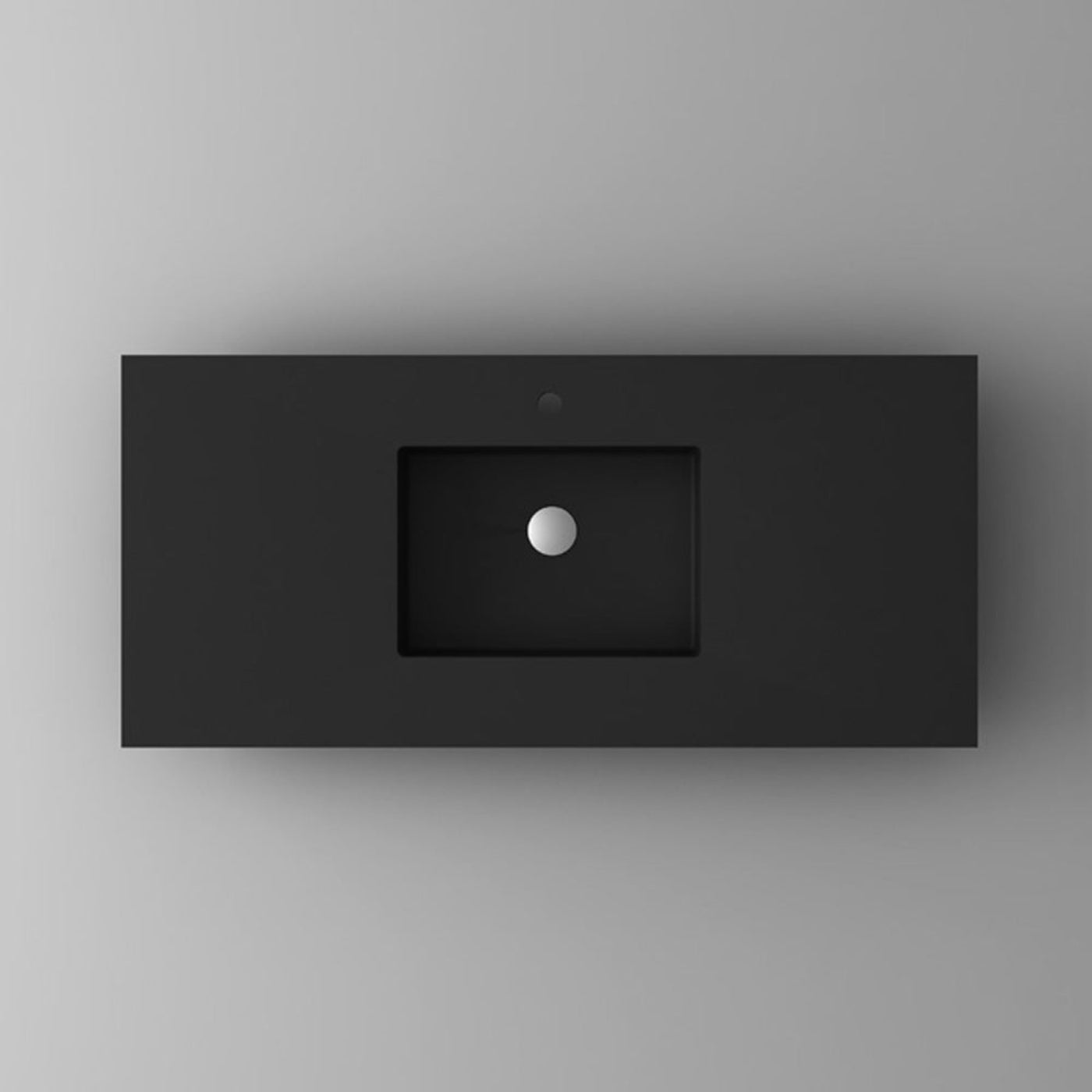 Laviva VIVA Stone Matte Black Countertop - 313SQ1HSS-24-MB
