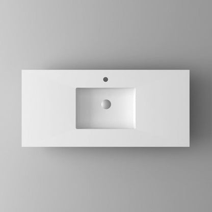 Laviva VIVA Stone Matte White Countertop - 313SQ1HSS-24-MW