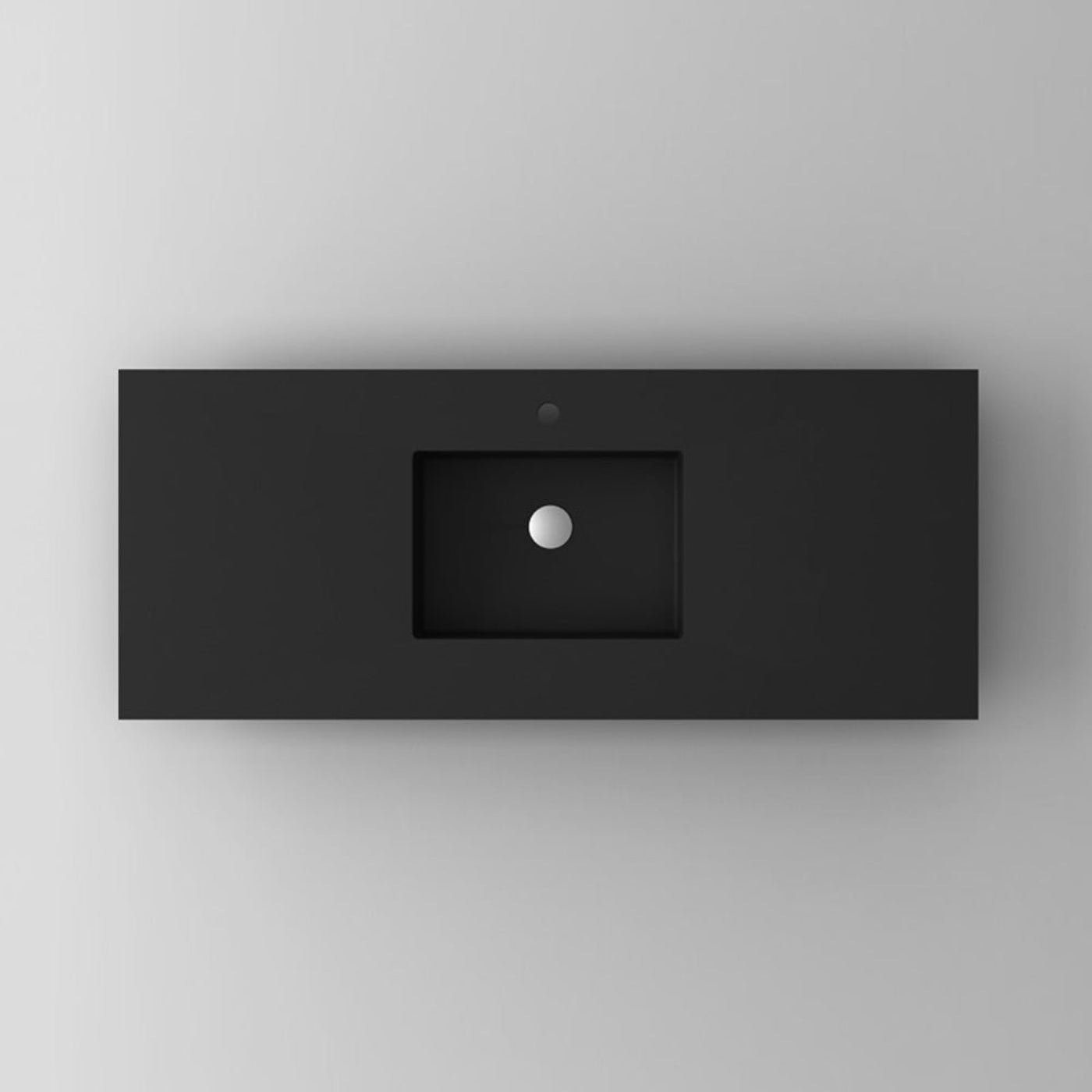 Laviva VIVA Stone Matte Black Countertop - 313SQ1HSS-24-MB