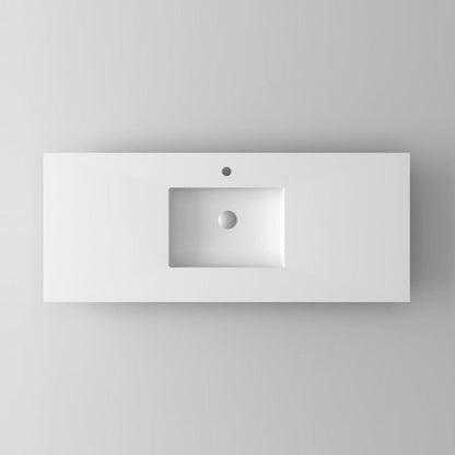 Laviva VIVA Stone Matte White Countertop - 313SQ1HSS-24-MW