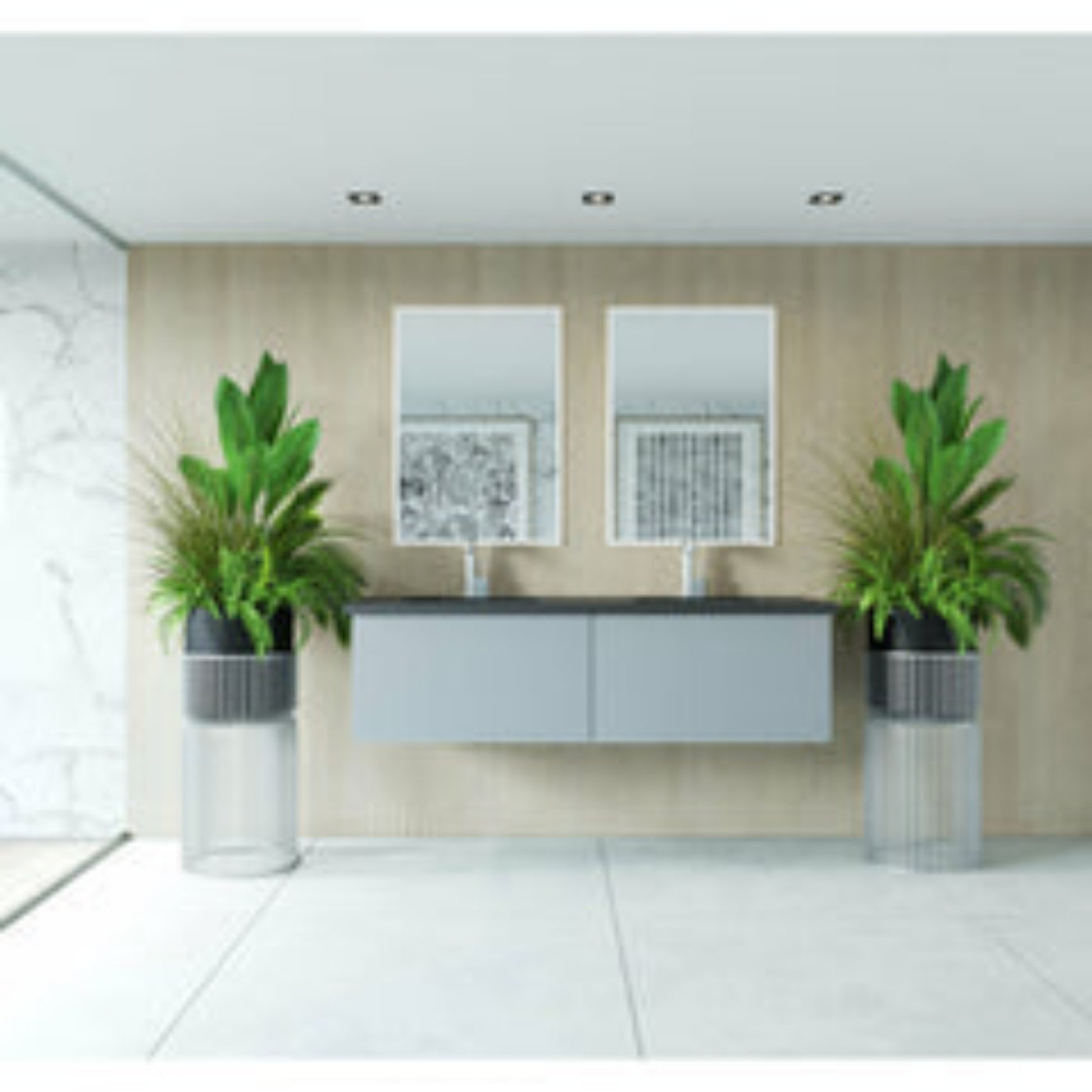 Laviva Vitri 60" Double Vanity - 313VTR-60DCW,