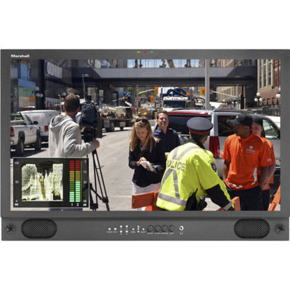 Marshall   24" LCD Desk rack mount with HDMI and 3G Input  Waveform monitor and audio display - V-LCD241MD-3G